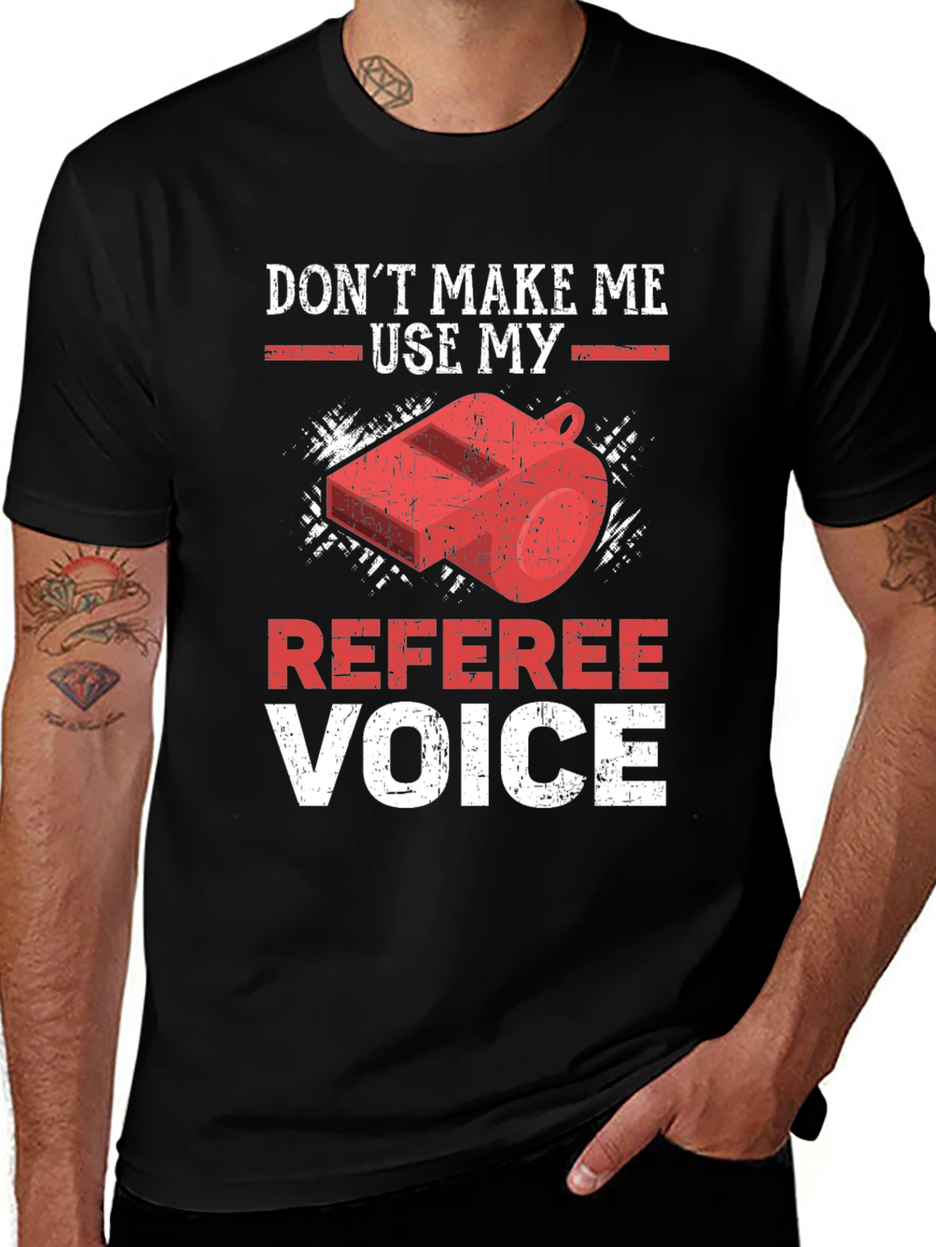Referee Voice T-Shirt - Funny Sports Apparel