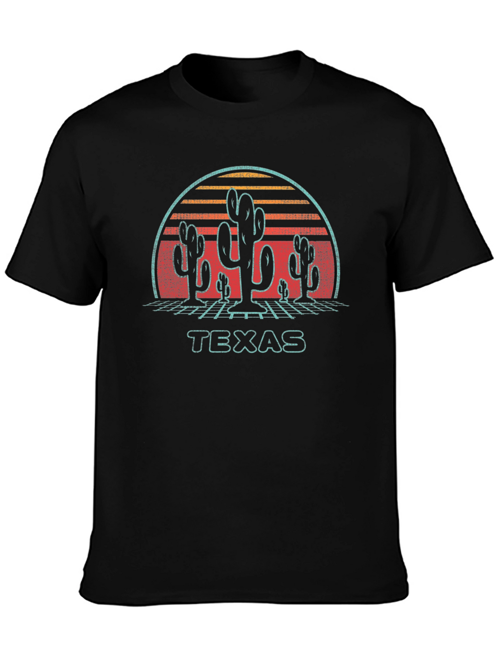 Texas Sunset Cactus Graphic Tee