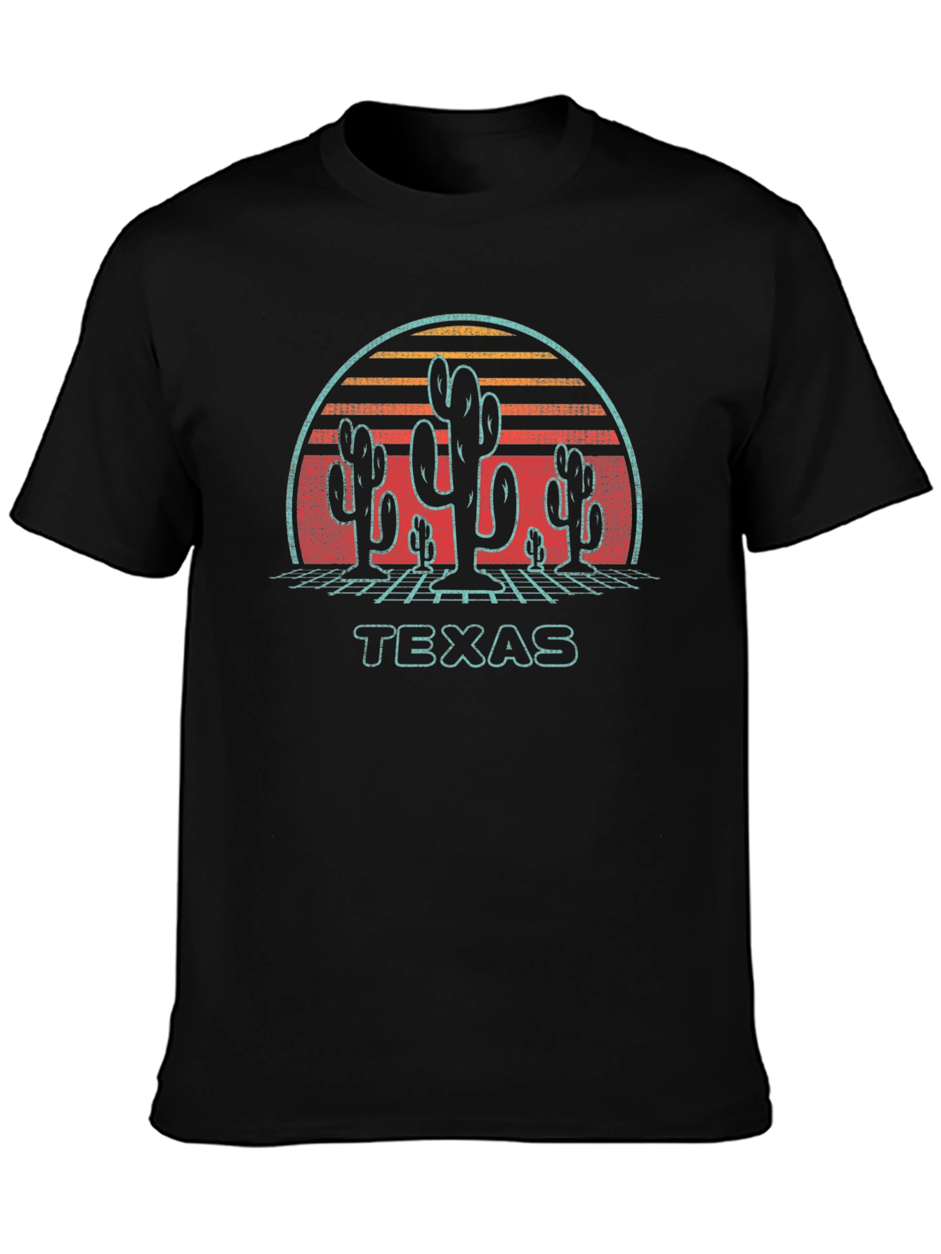 Texas Sunset Cactus Graphic Tee