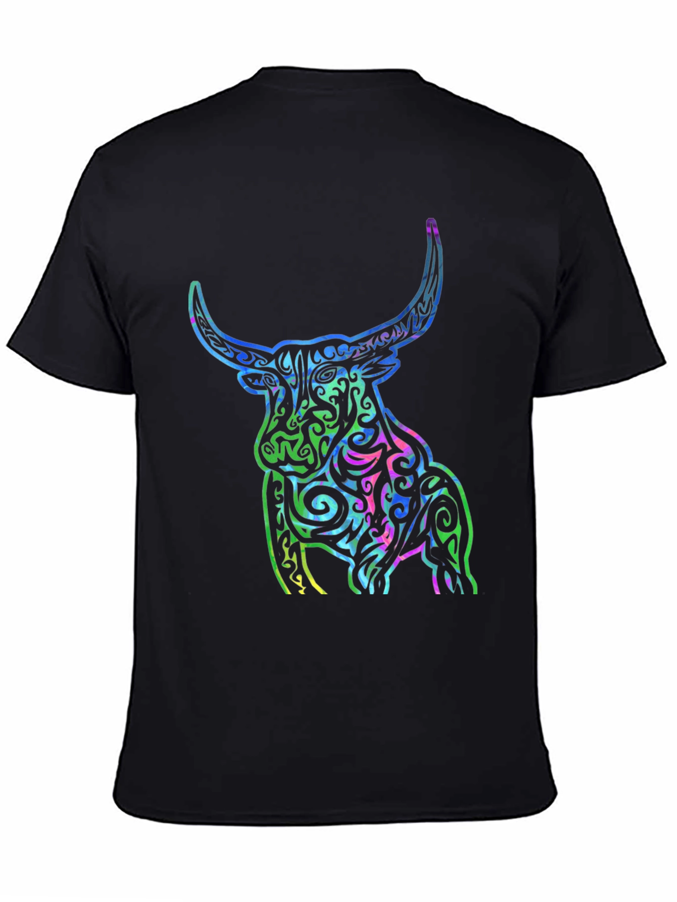 Tribal Bull Graphic T-Shirt - Bold Design