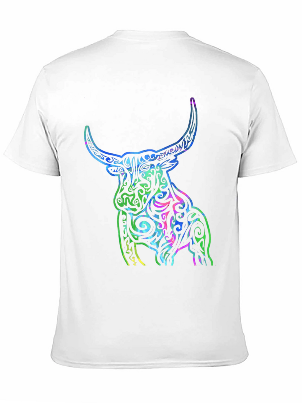 Tribal Bull Graphic T-Shirt - Bold Design