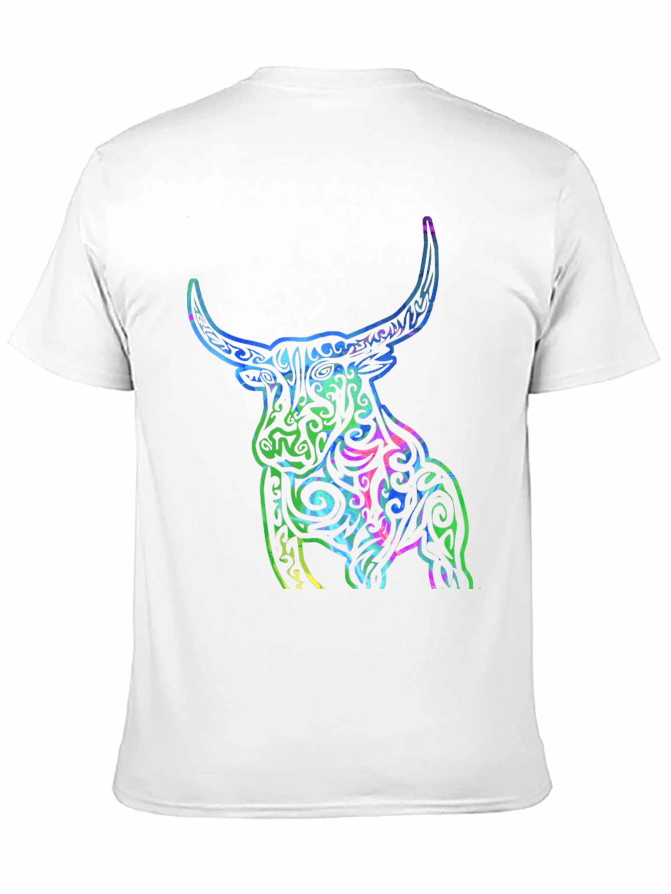 Tribal Bull Graphic T-Shirt - Bold Design