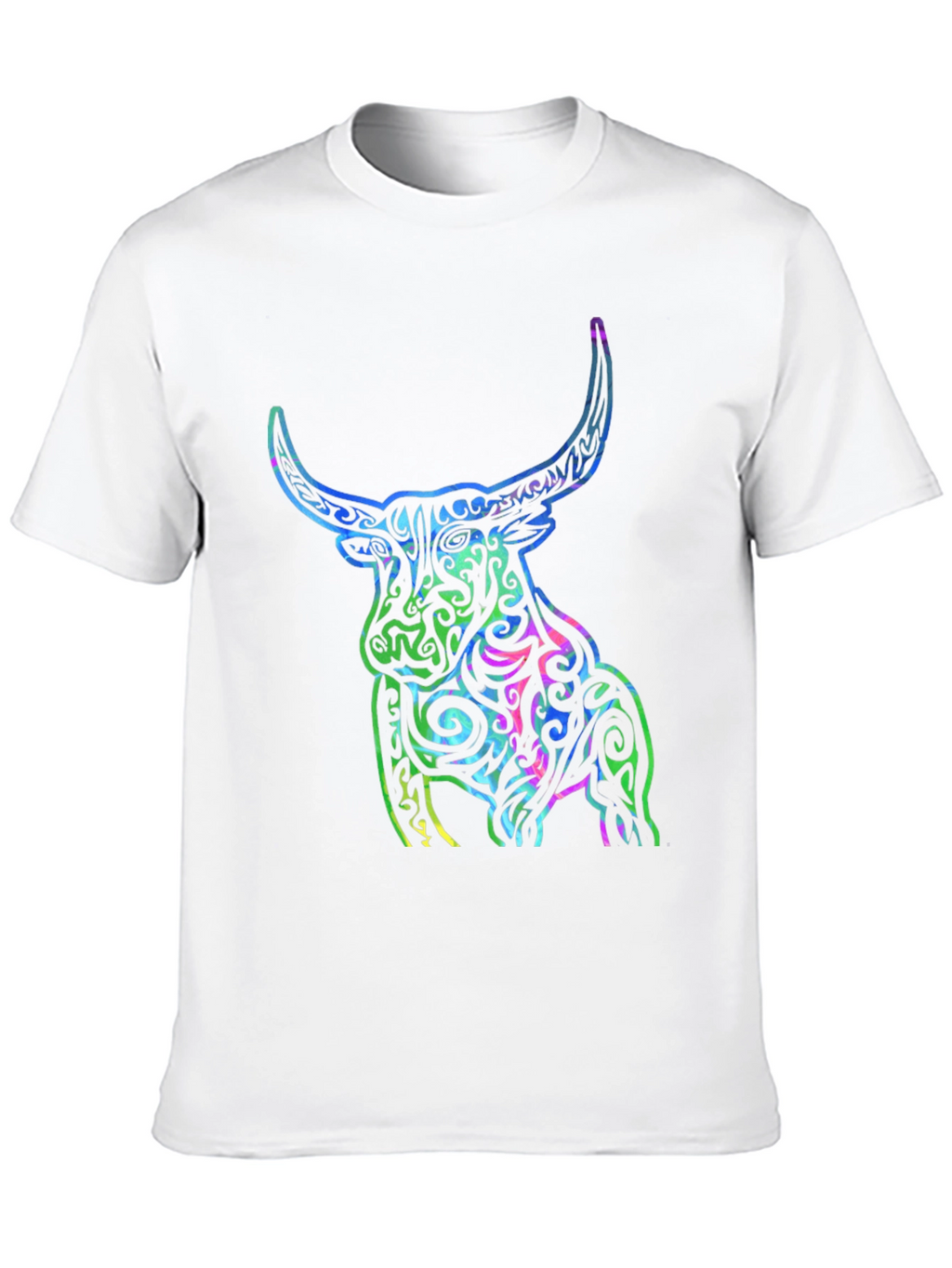 Tribal Bull Graphic T-Shirt - Bold Design