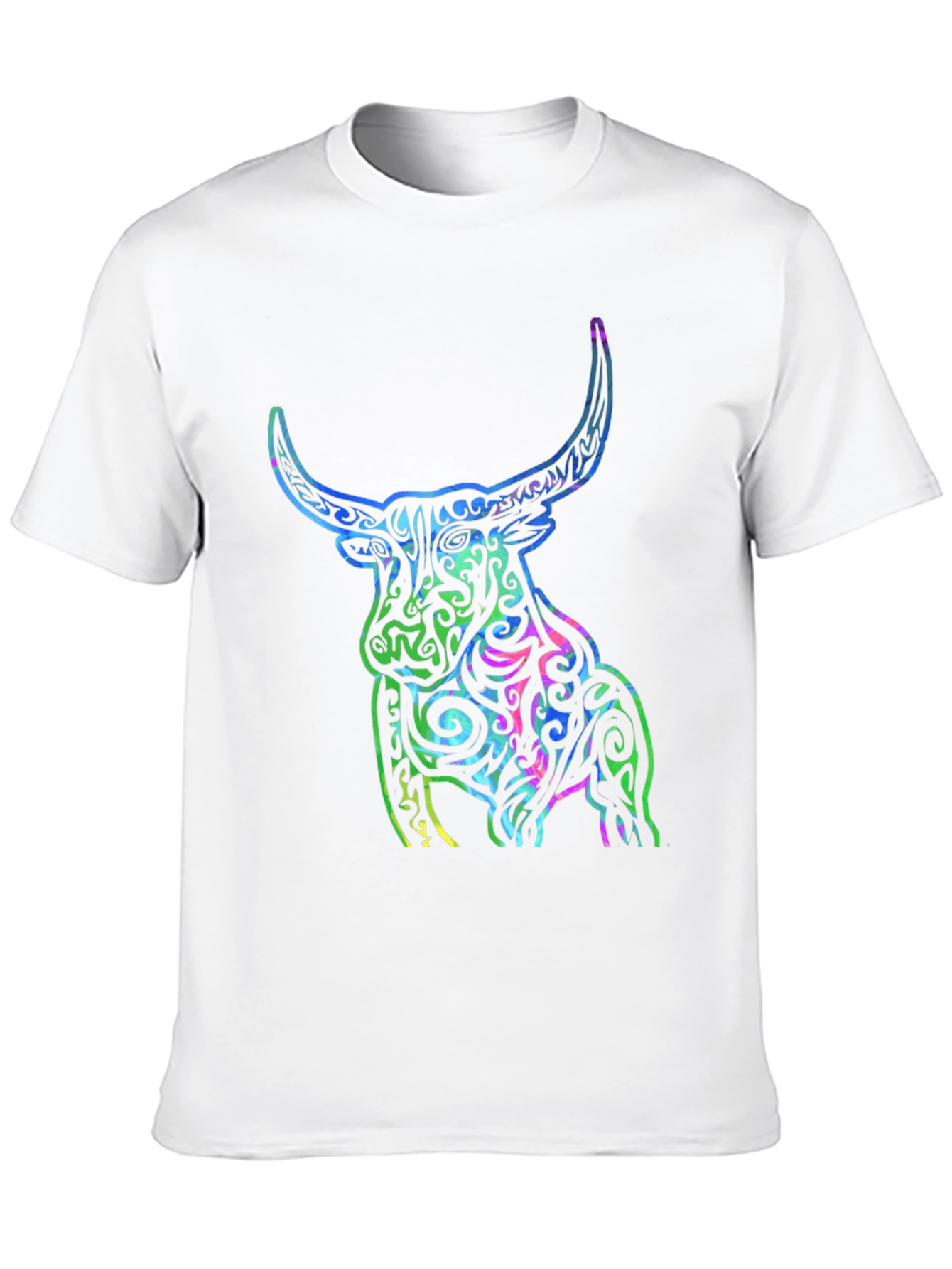 Tribal Bull Graphic T-Shirt - Bold Design
