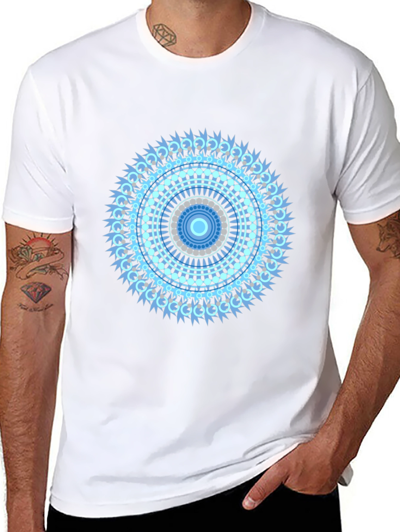 Mandala Graphic Black T-Shirt - Unique Design