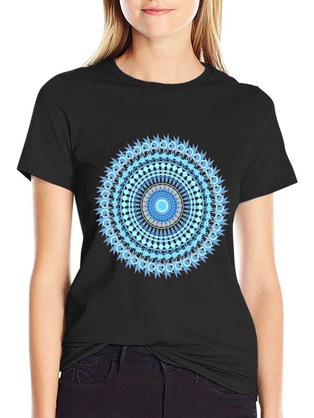 Mandala Graphic Black T-Shirt - Unique Design