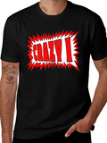 Crazy I Graphic Print Black T-Shirt