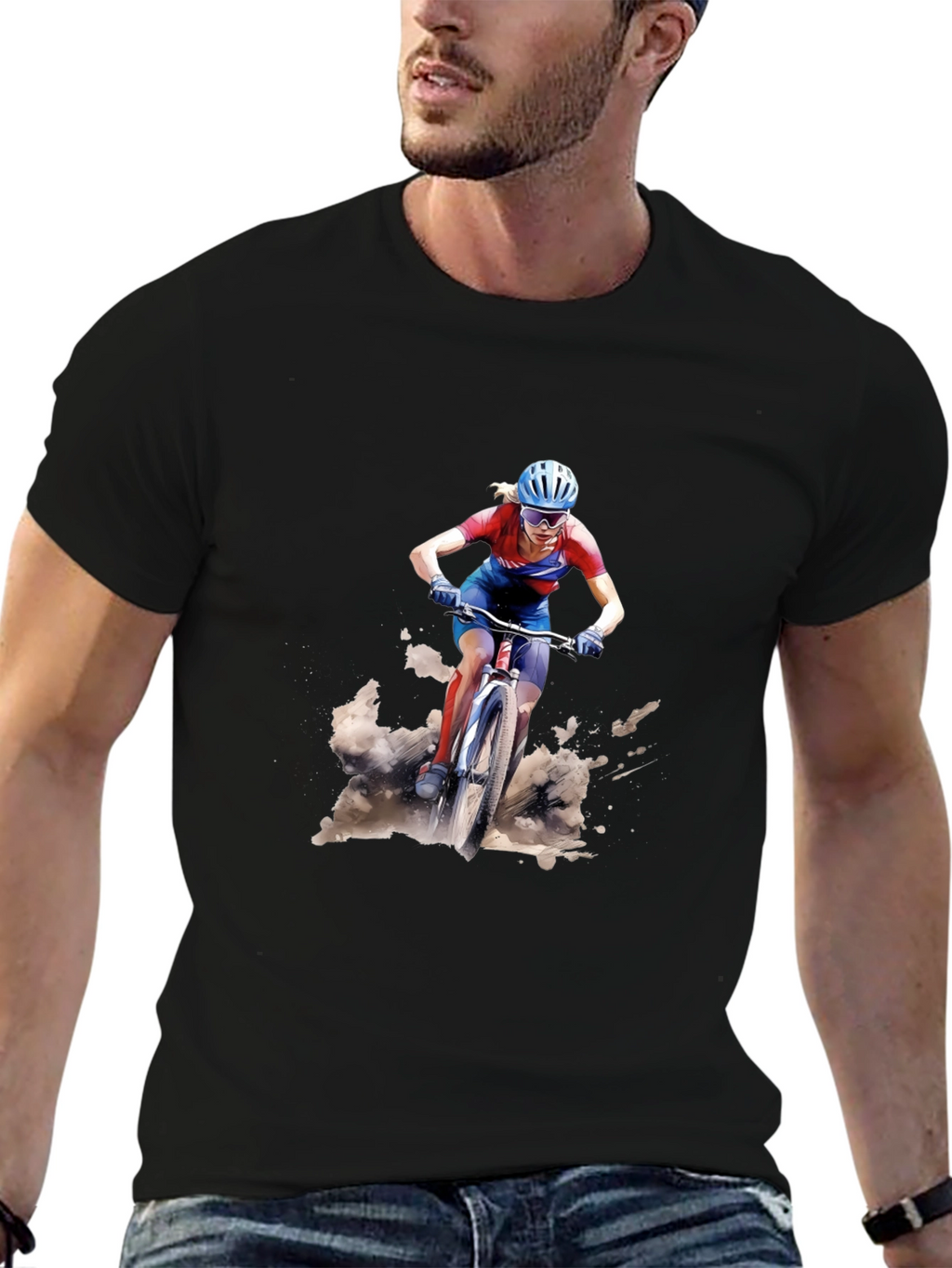 Mountain Biker Graphic T-Shirt