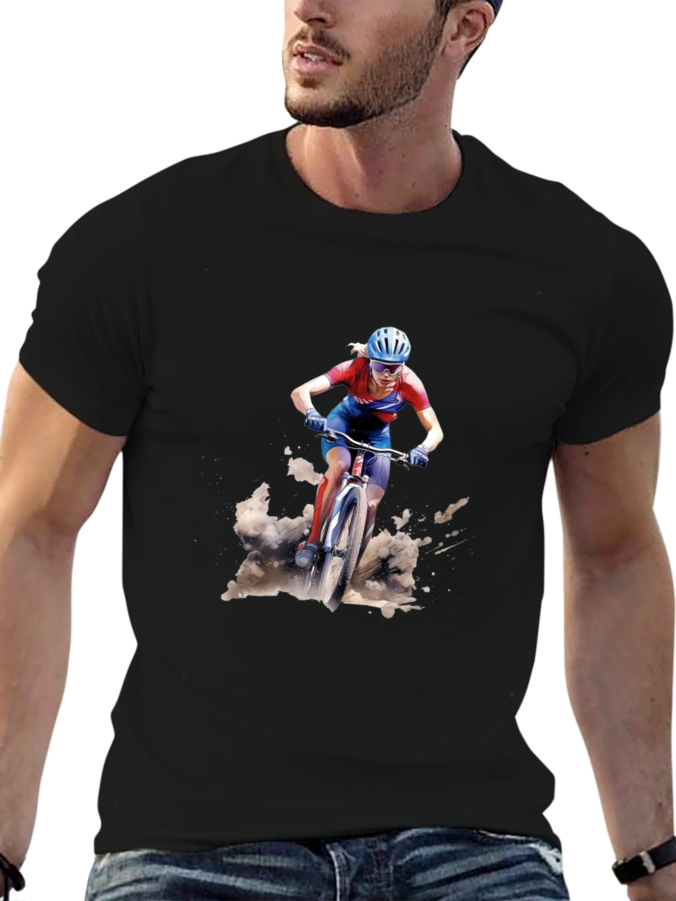 Mountain Biker Graphic T-Shirt
