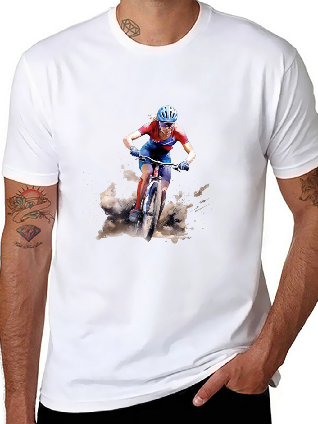 Mountain Biker Graphic T-Shirt