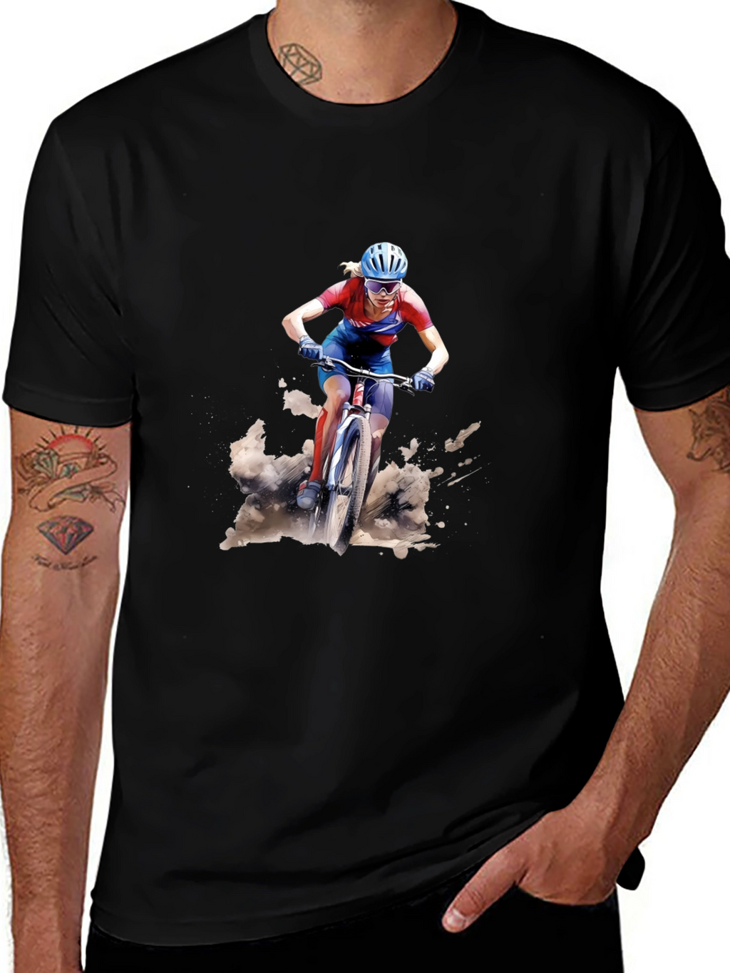 Mountain Biker Graphic T-Shirt
