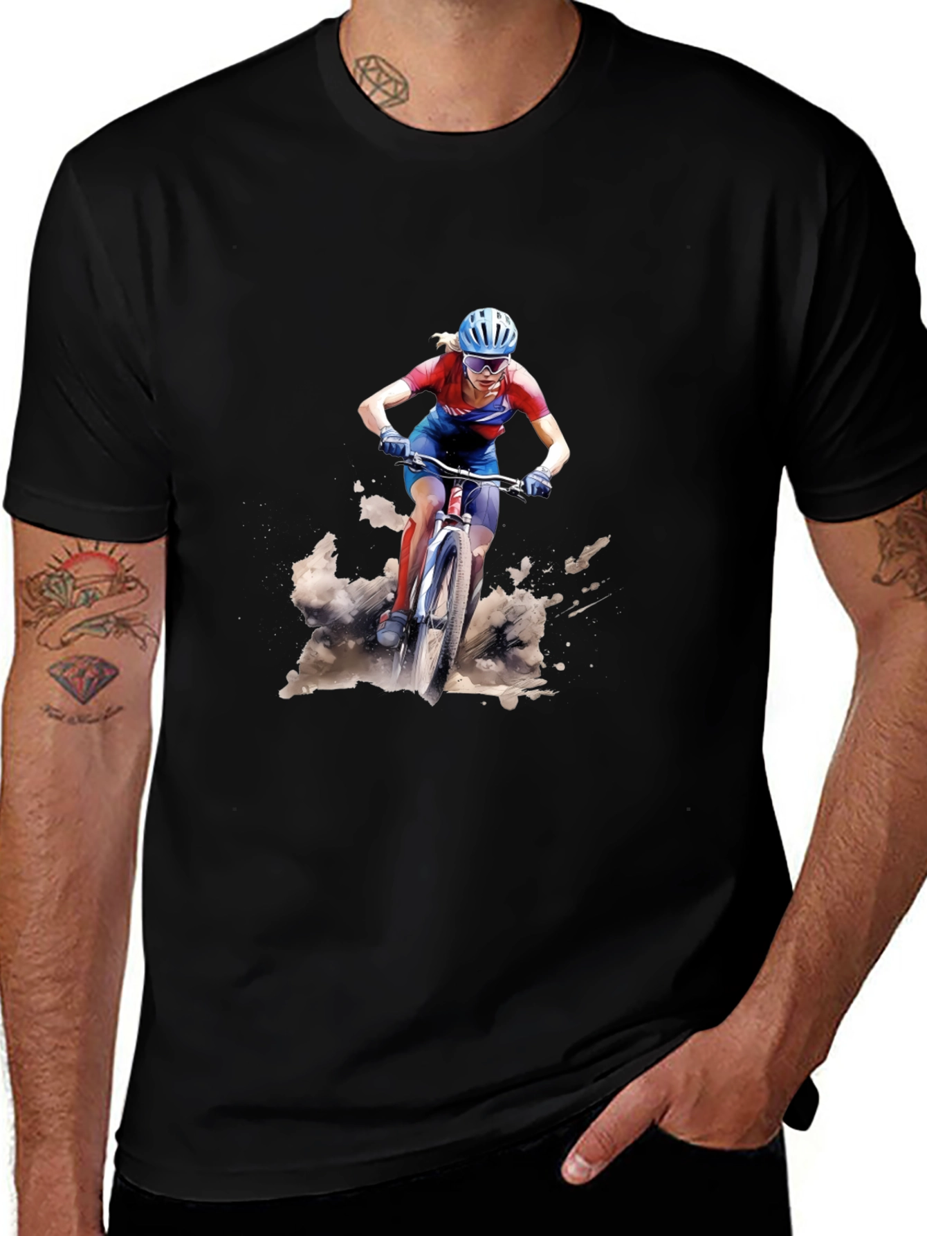 Mountain Biker Graphic T-Shirt