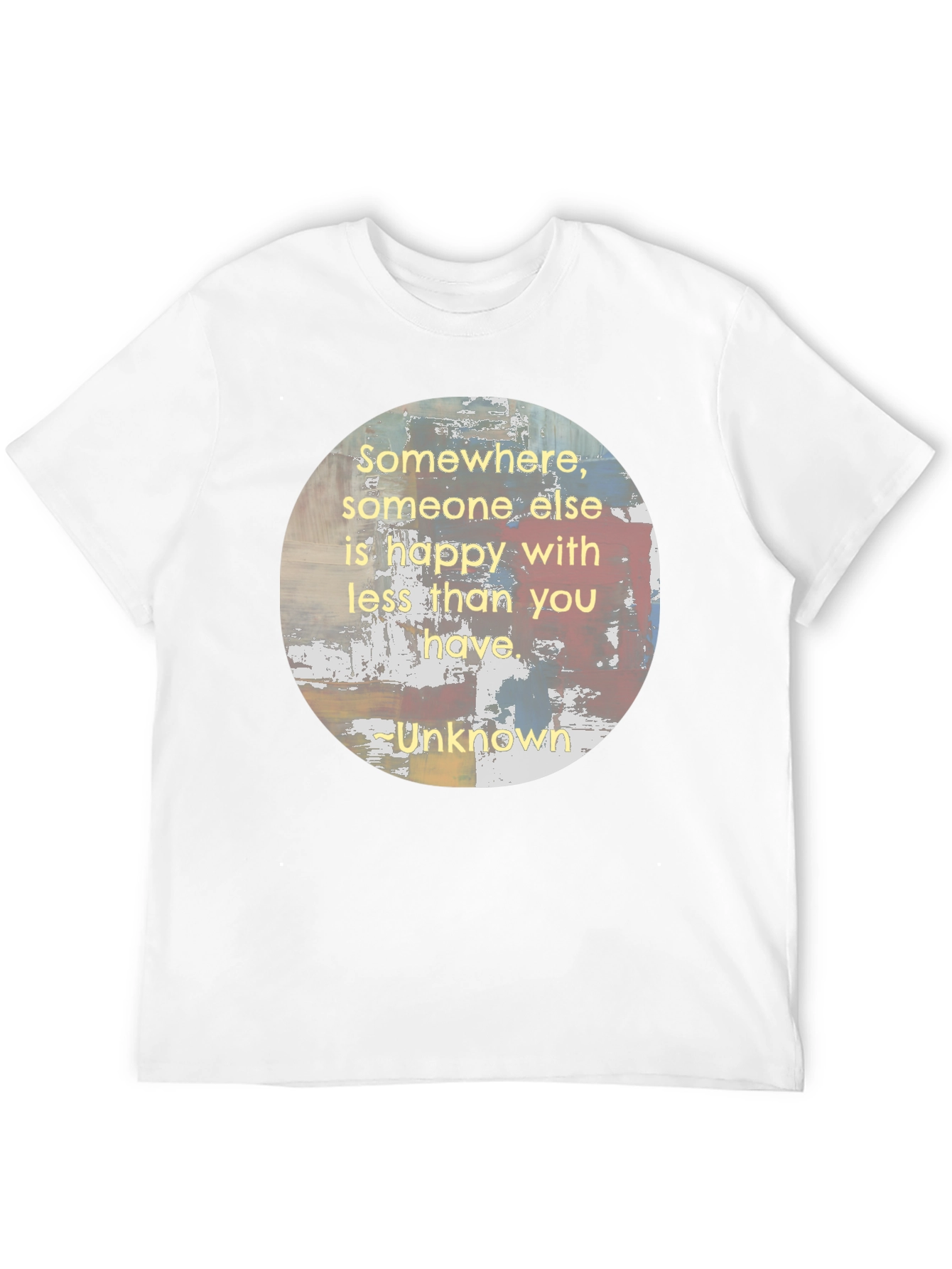 Inspirational Somewhere Quote Black T-Shirt