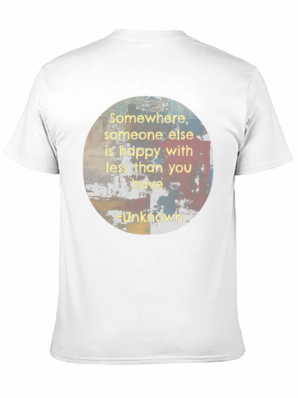 Inspirational Somewhere Quote Black T-Shirt