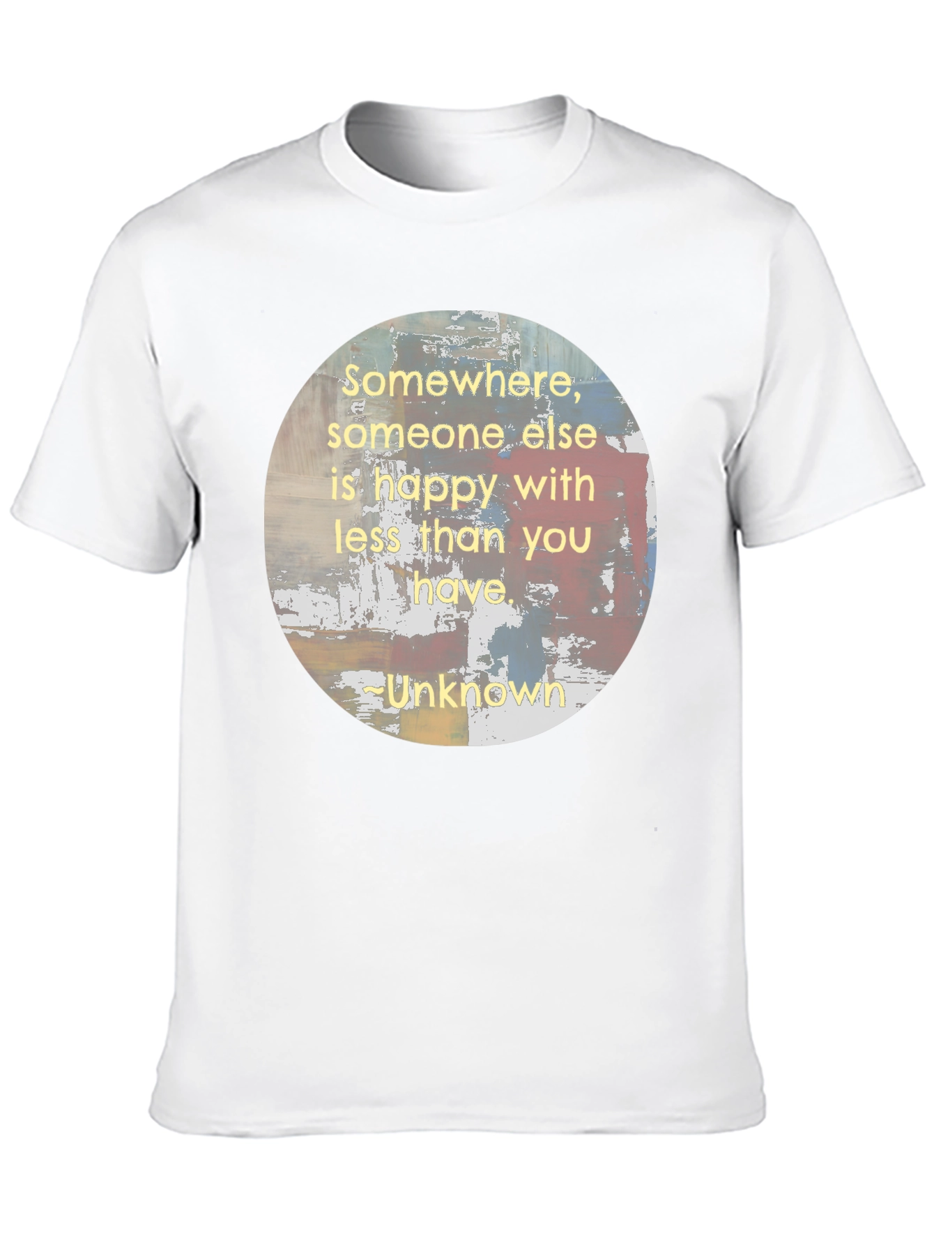 Inspirational Somewhere Quote Black T-Shirt
