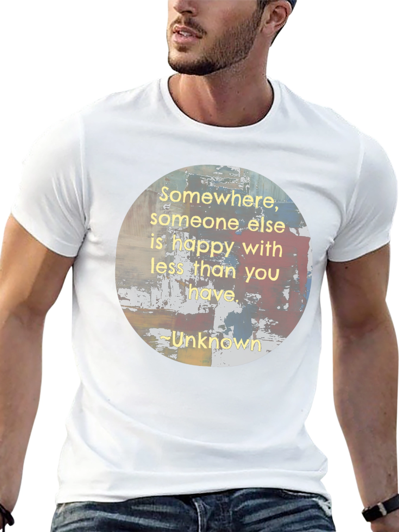 Inspirational Somewhere Quote Black T-Shirt
