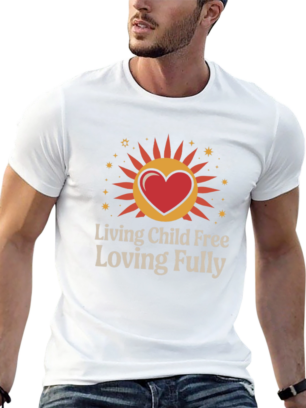 Living Child Free Loving Fully Graphic T-Shirt