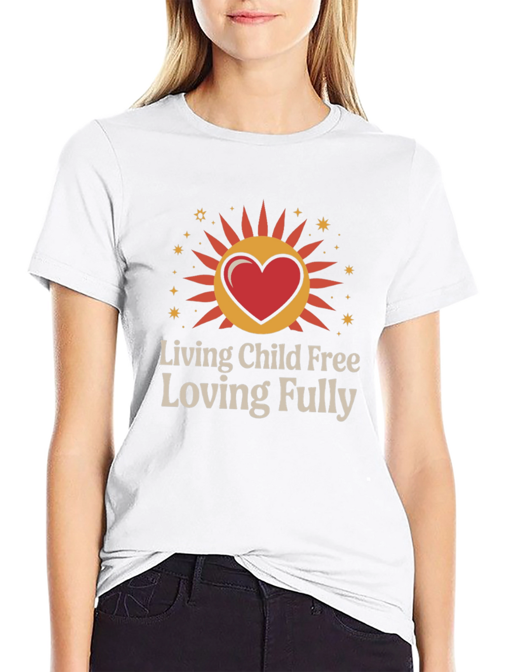 Living Child Free Loving Fully Graphic T-Shirt