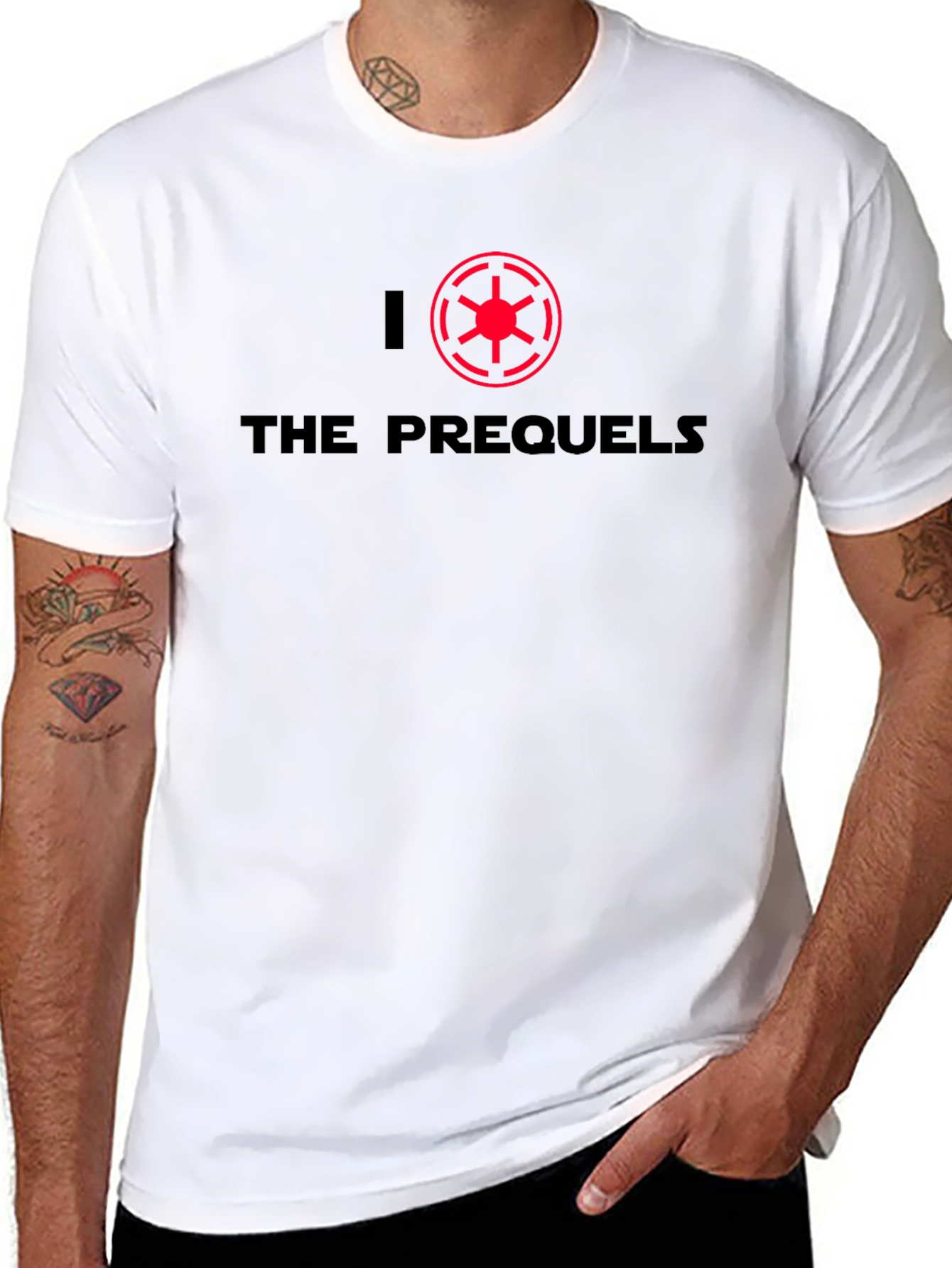 I Heart The Prequels Graphic T-Shirt - Black
