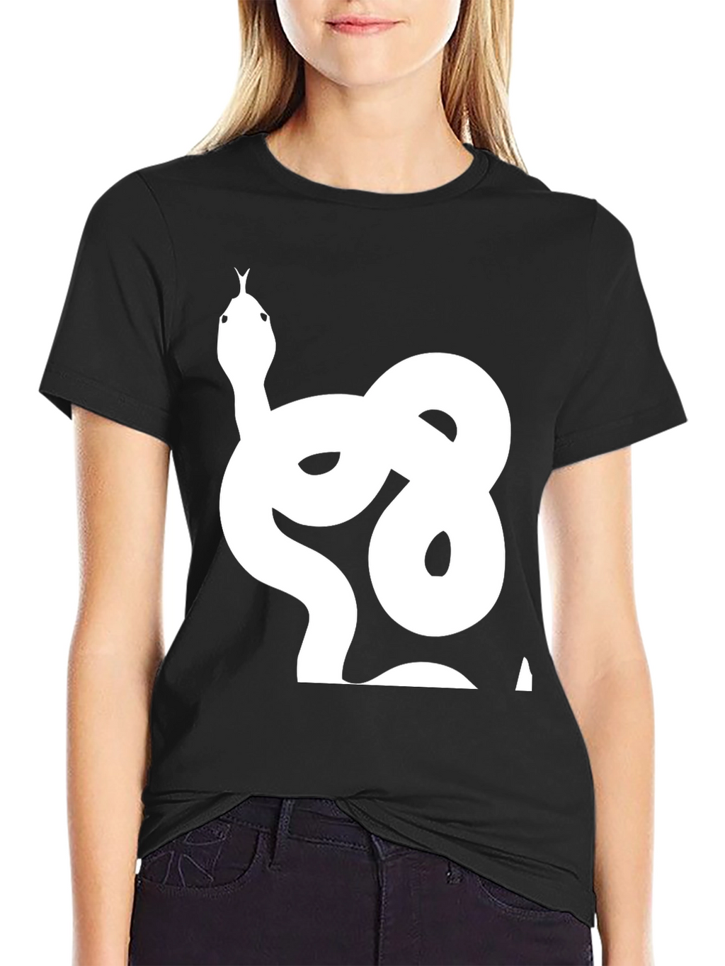 Snake Graphic T-Shirt - Cool Black Tee