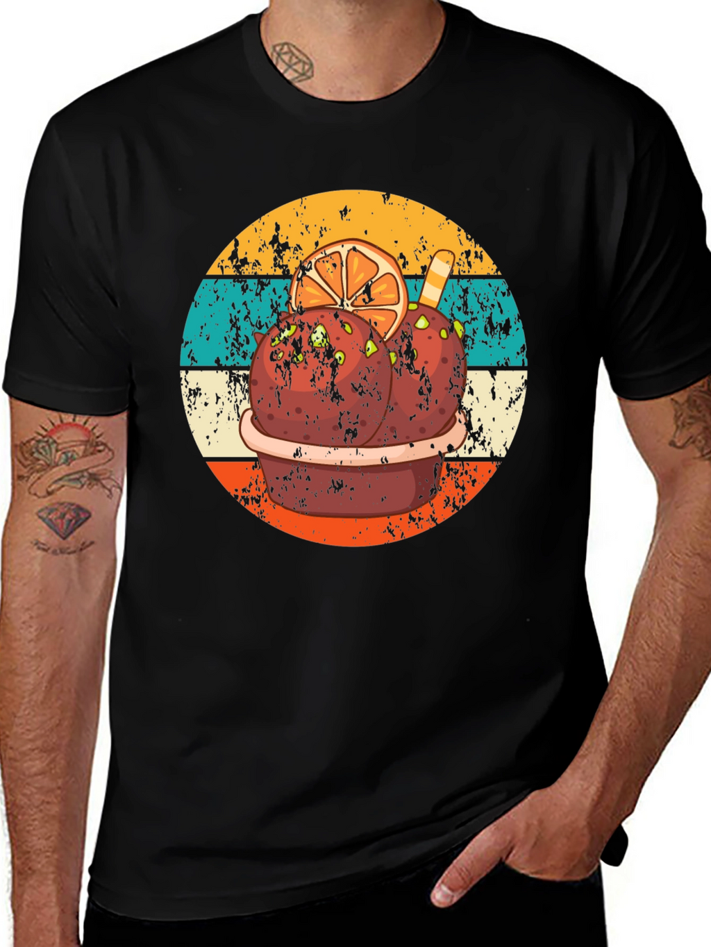 Horchata Inspired Graphic Tee - Black T-Shirt