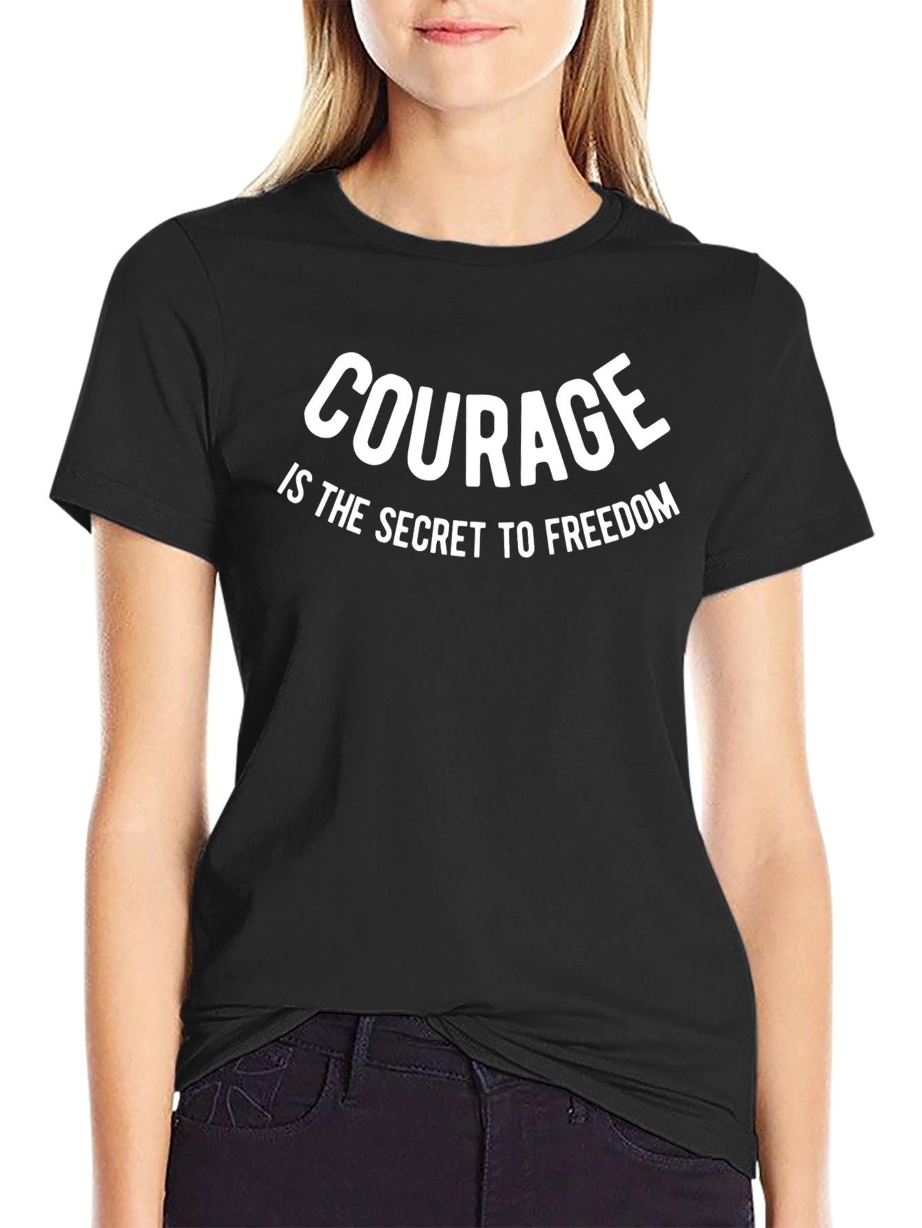 Courage is Freedom Black T-Shirt