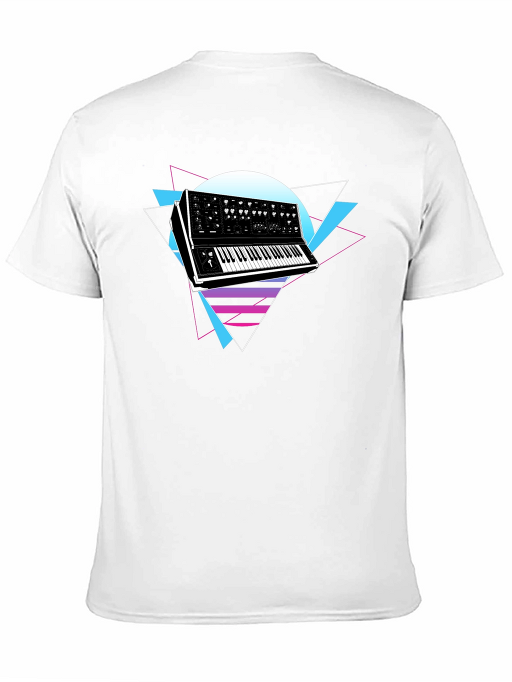 Retro Synthwave Keyboard Graphic T-Shirt