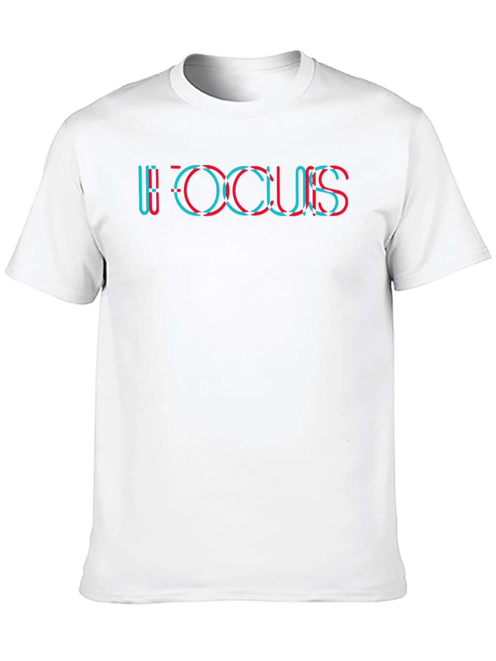 Trendy Focus Graphic Tee - Soft Black Cotton