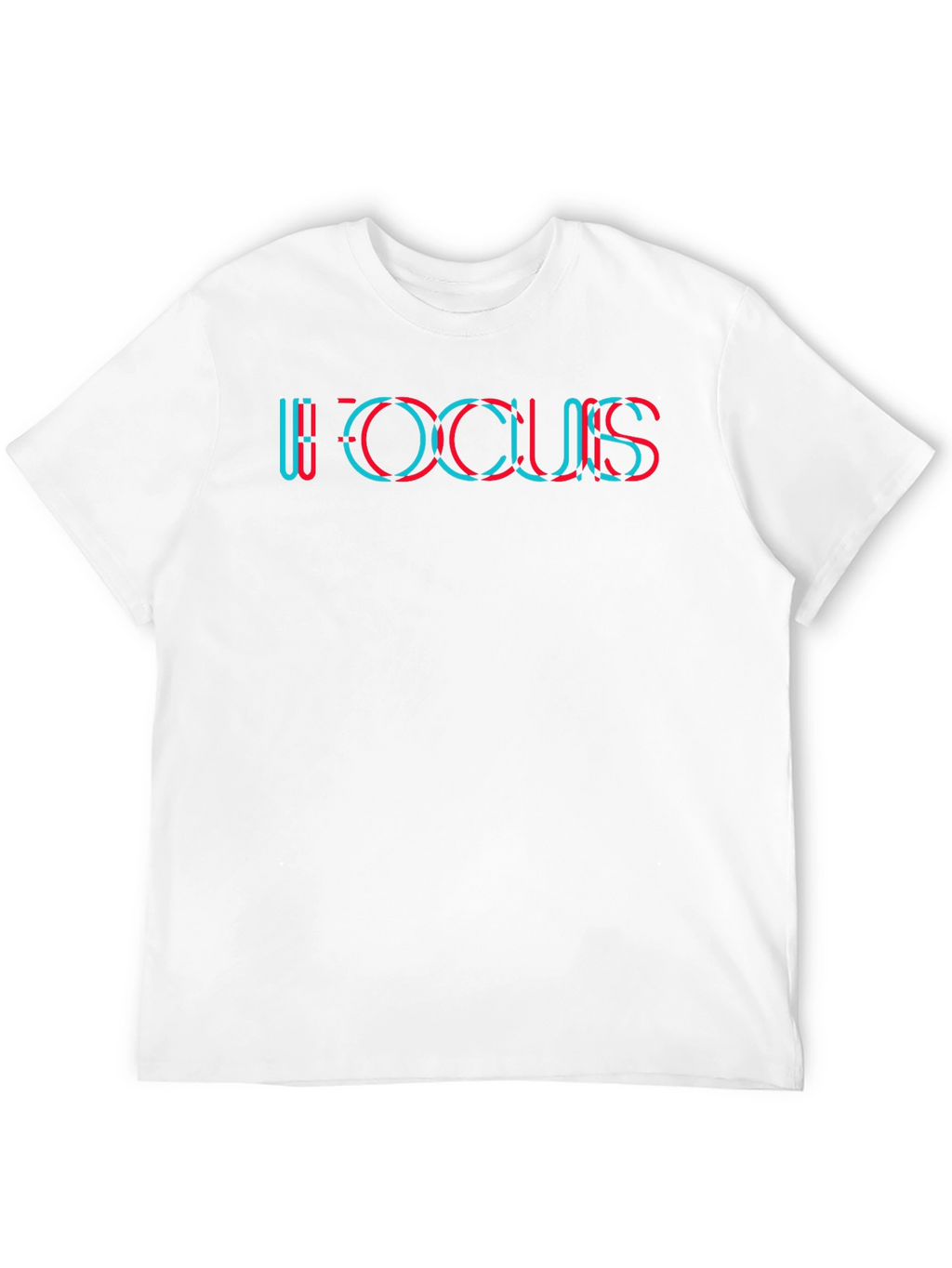 Trendy Focus Graphic Tee - Soft Black Cotton