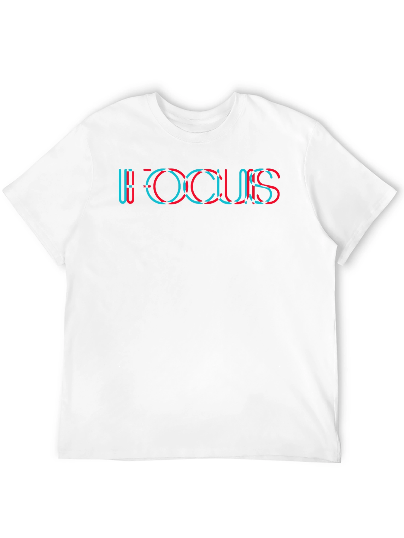Trendy Focus Graphic Tee - Soft Black Cotton