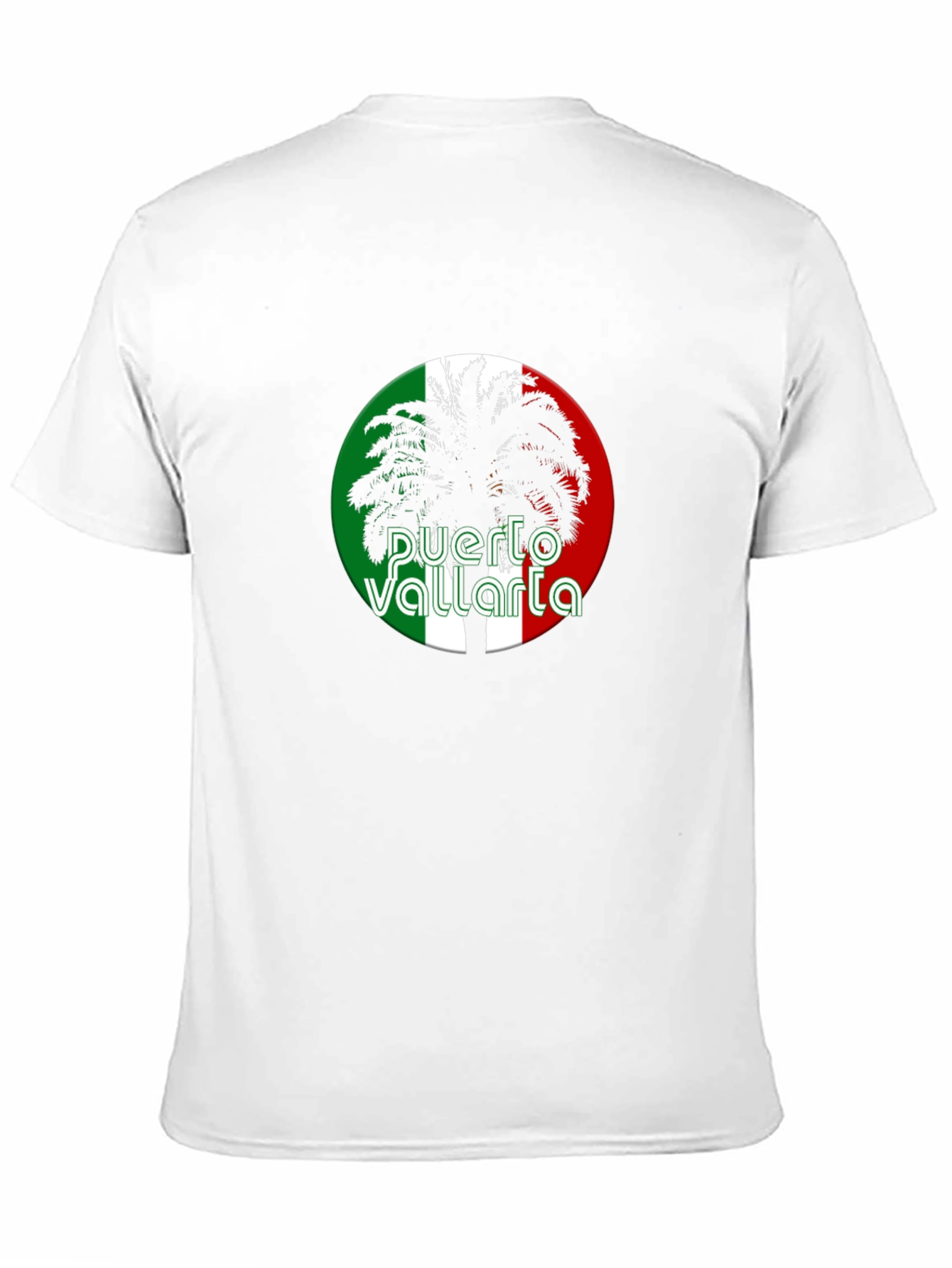 Puerto Vallarta Palm Tree Black T-Shirt