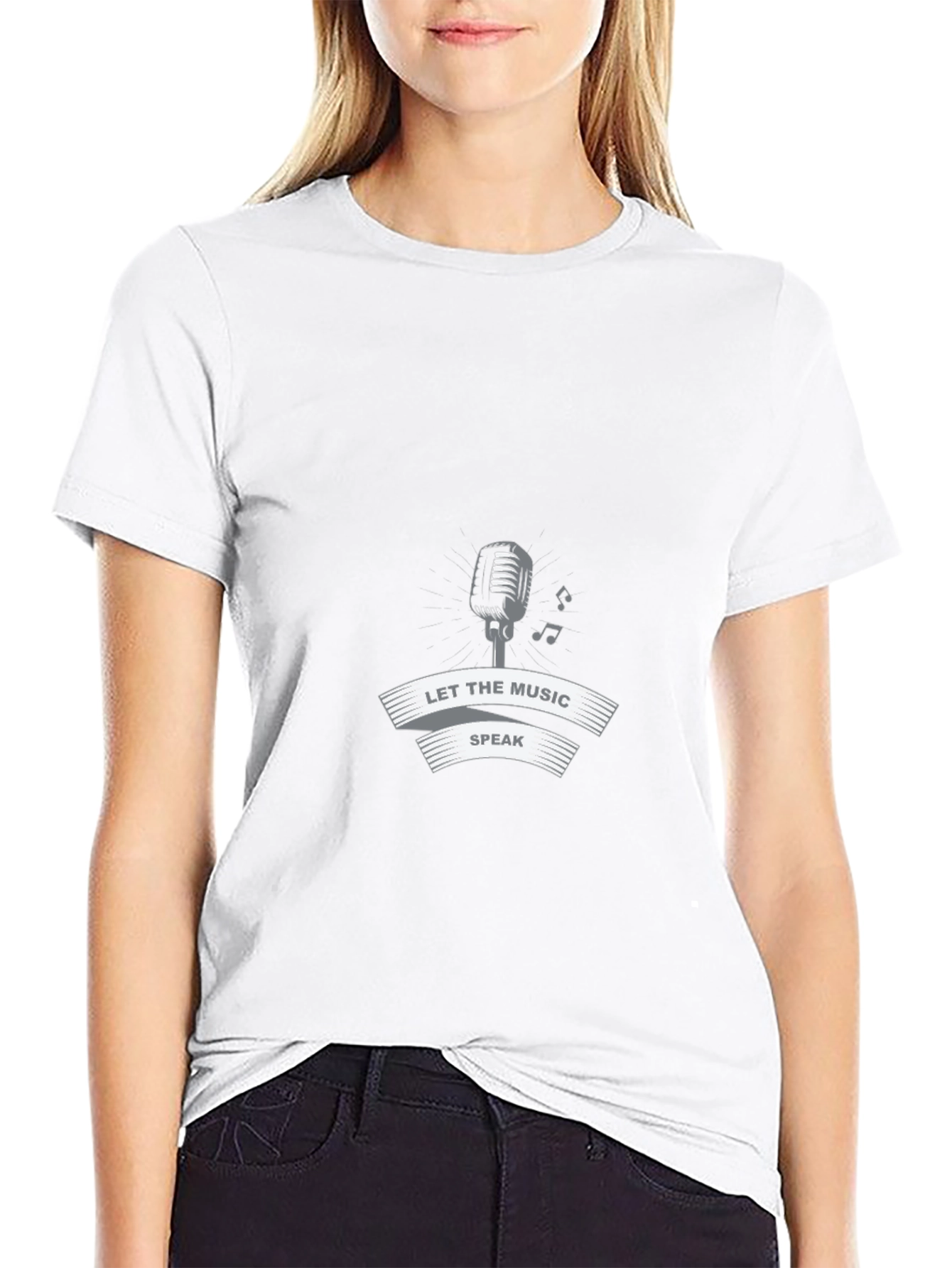 Let the Music Speak Graphic Tee