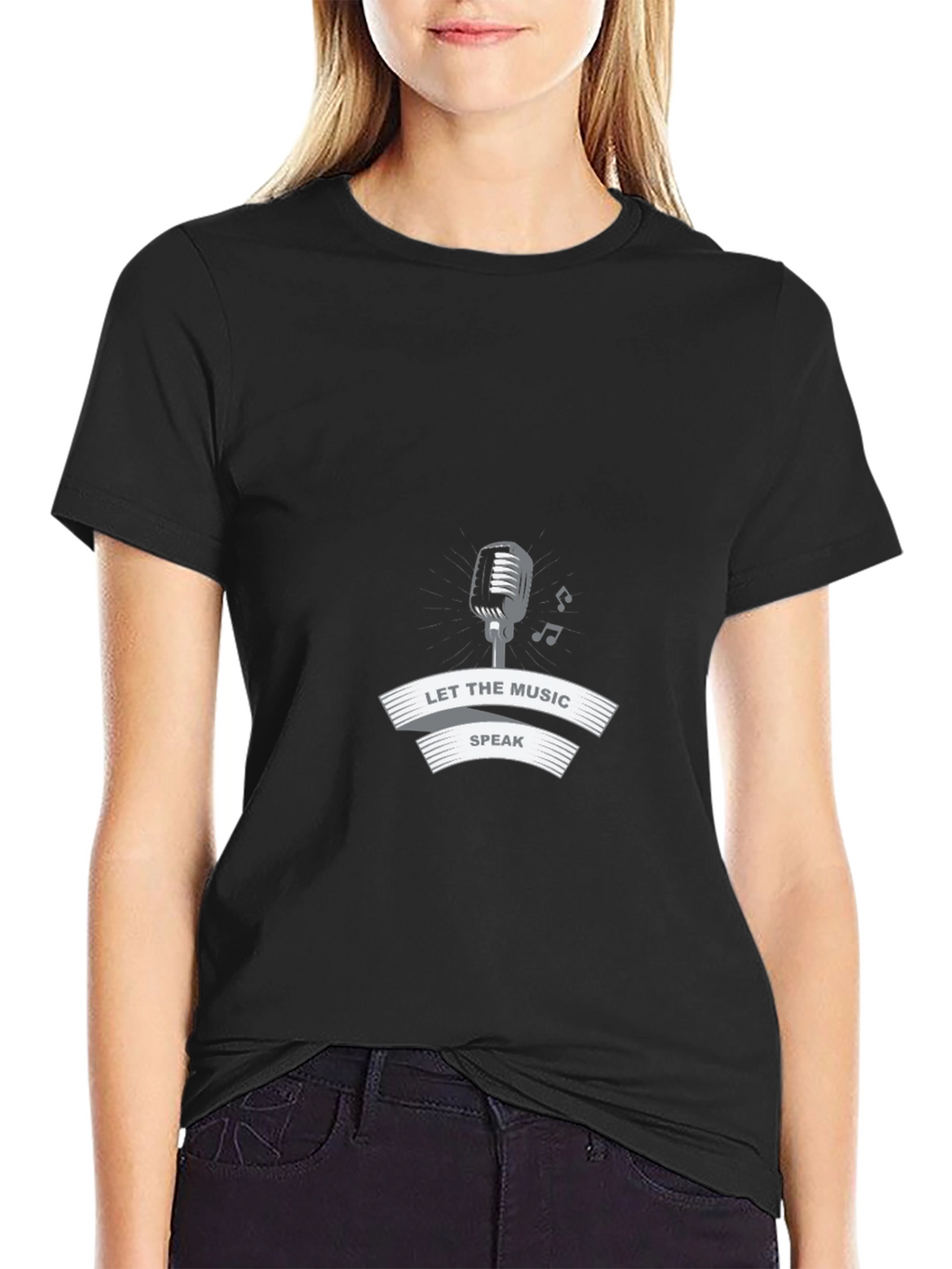 Let the Music Speak Graphic Tee