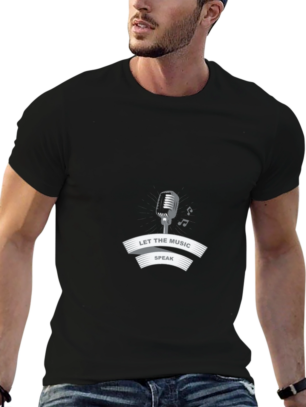 Let the Music Speak Graphic Tee