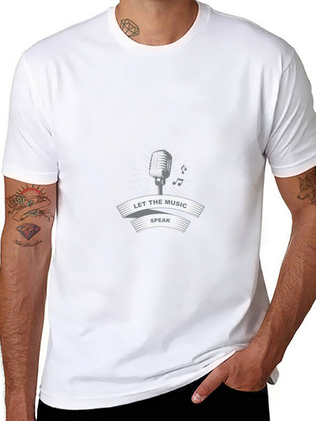 Let the Music Speak Graphic Tee