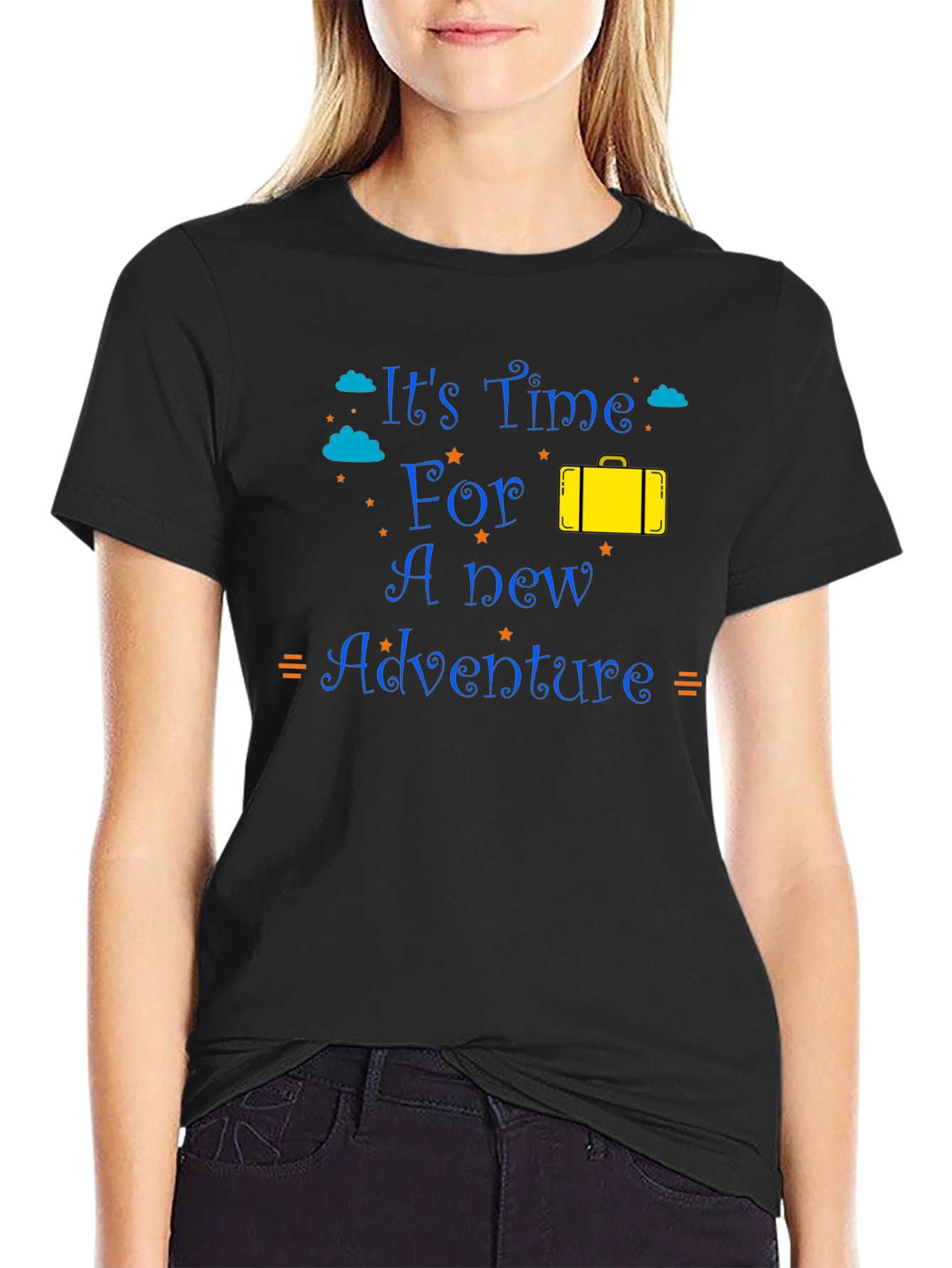 Adventure Time Black Graphic T-Shirt