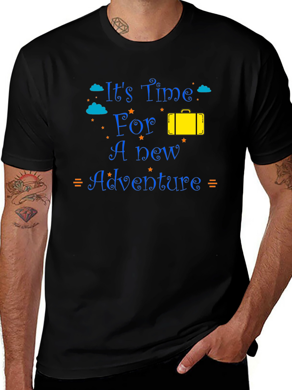 Adventure Time Black Graphic T-Shirt
