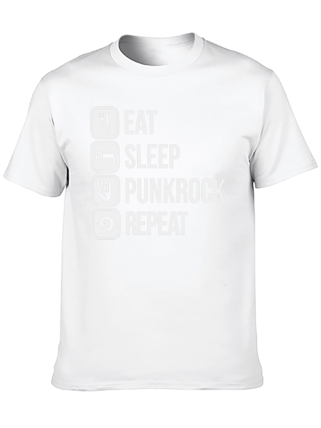 Eat Sleep Punkrock Repeat Graphic T-Shirt