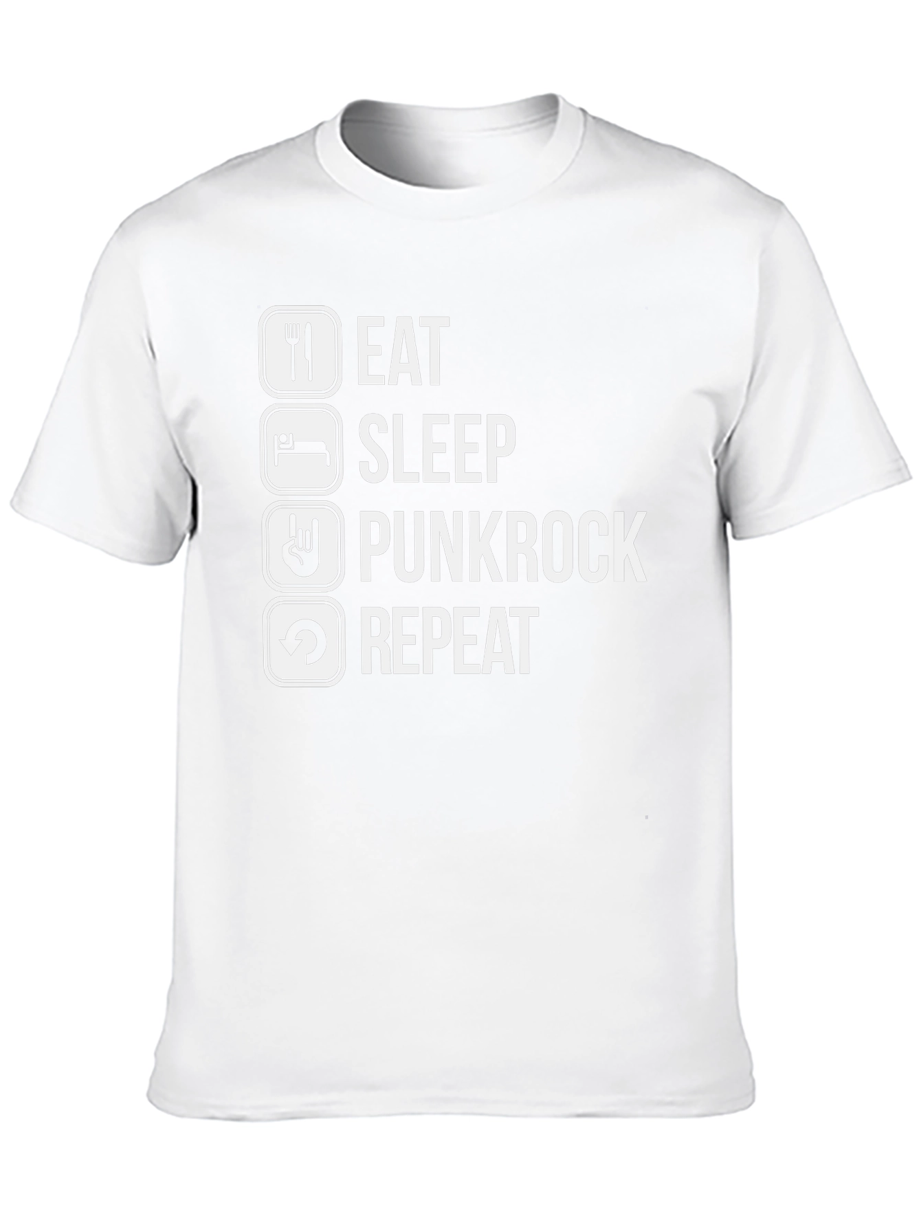Eat Sleep Punkrock Repeat Graphic T-Shirt