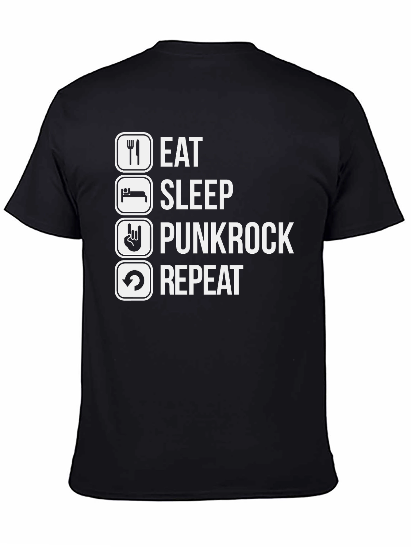 Eat Sleep Punkrock Repeat Graphic T-Shirt