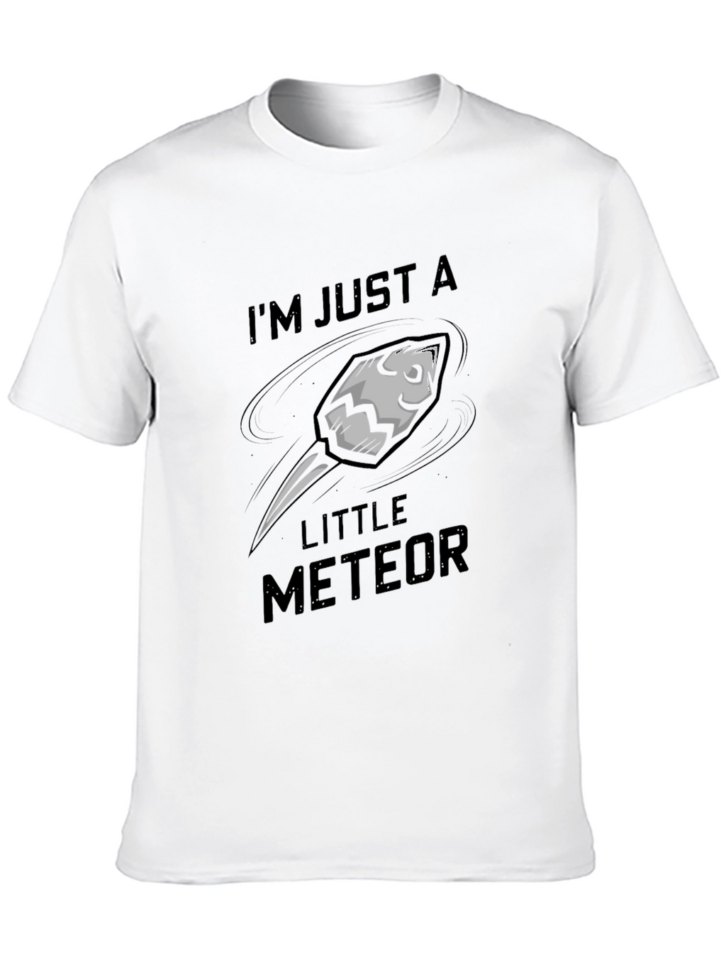 Im Just A Little Meteor Black Graphic Tee