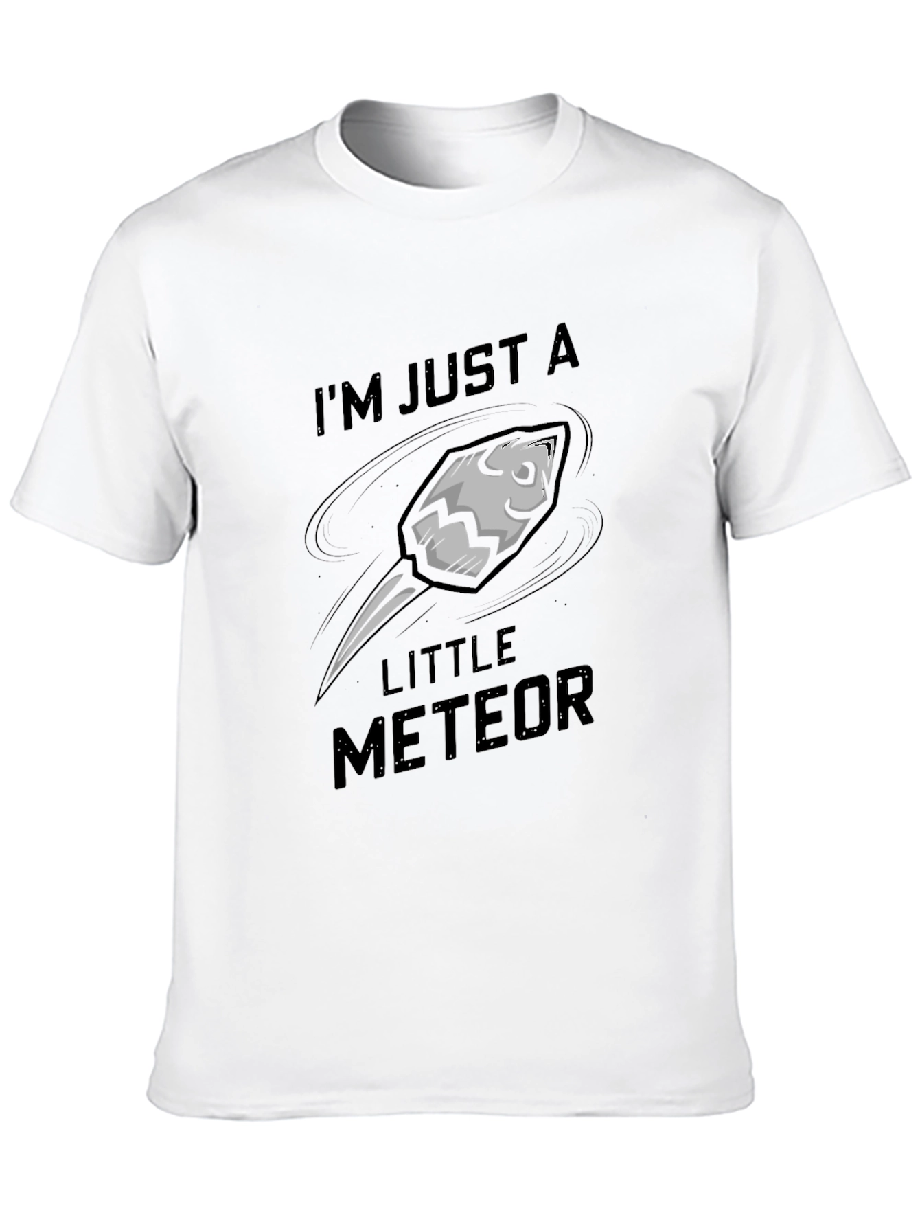 Im Just A Little Meteor Black Graphic Tee