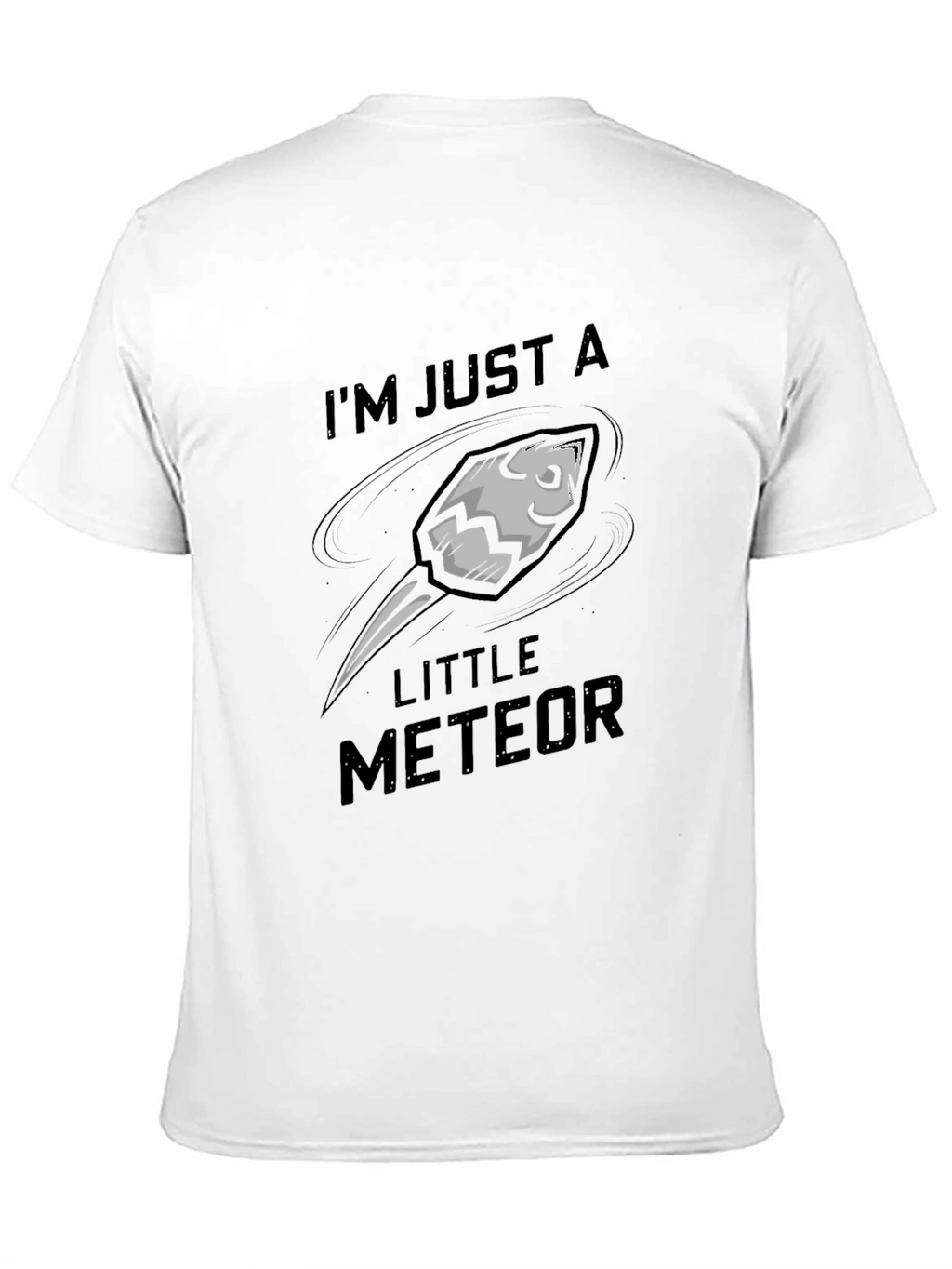 Im Just A Little Meteor Black Graphic Tee