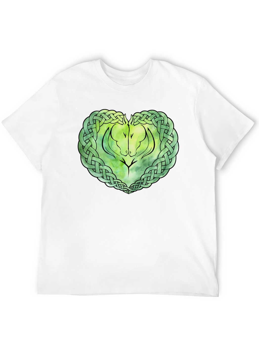 Celtic Horse Knot Graphic T-Shirt - Black