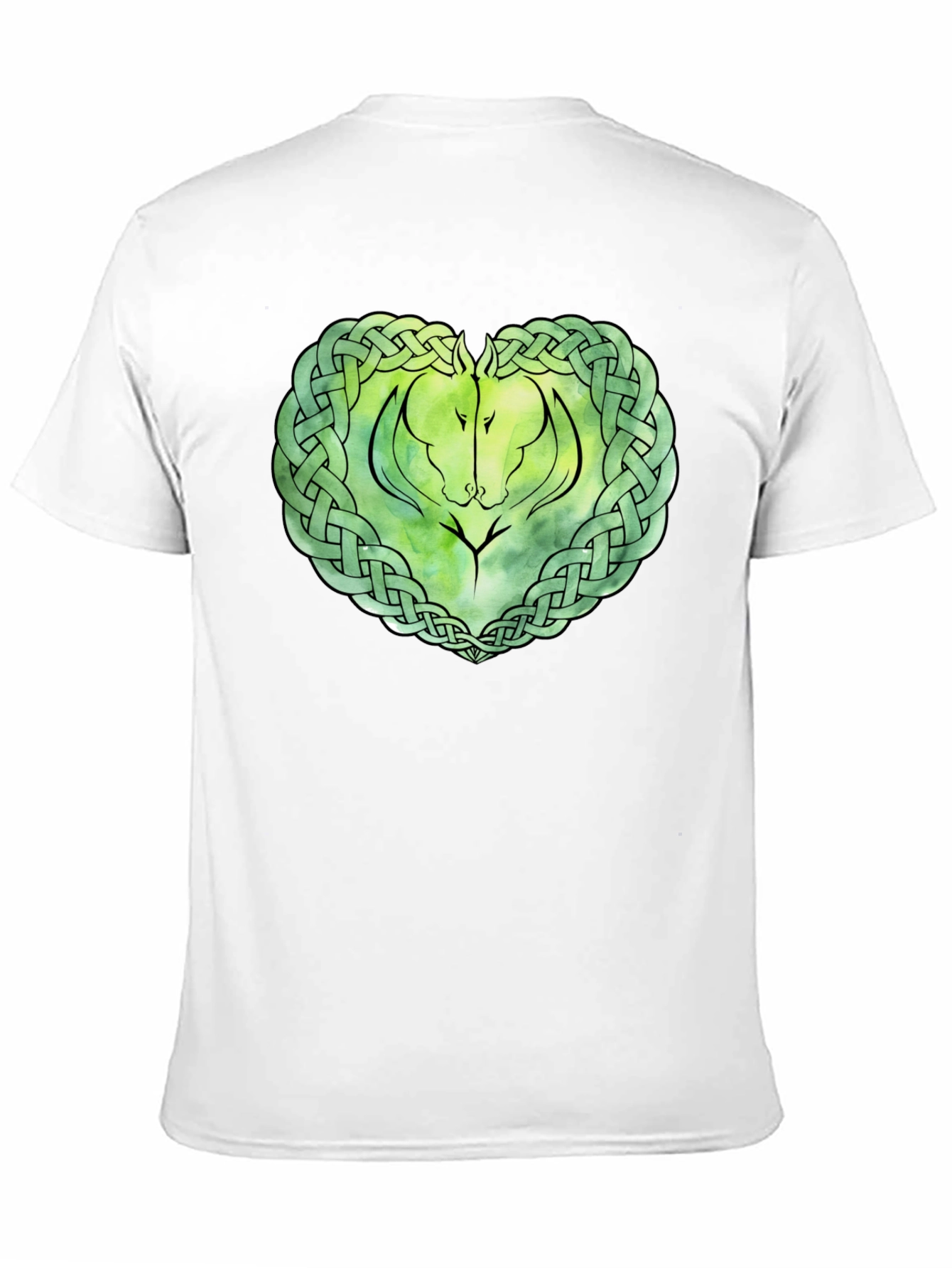 Celtic Horse Knot Graphic T-Shirt - Black