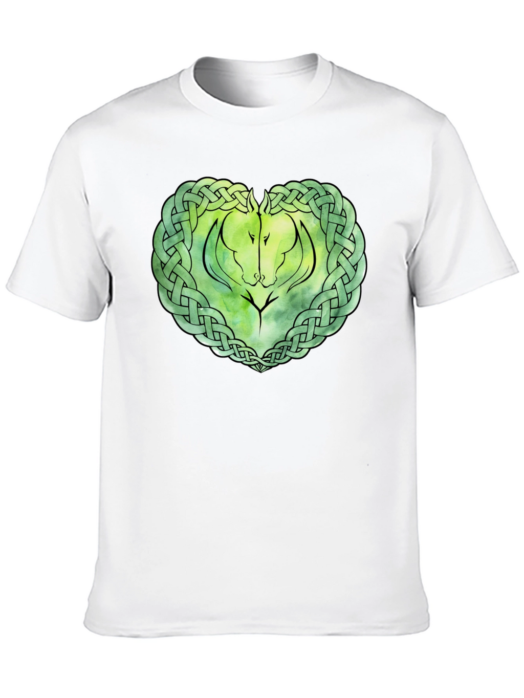 Celtic Horse Knot Graphic T-Shirt - Black
