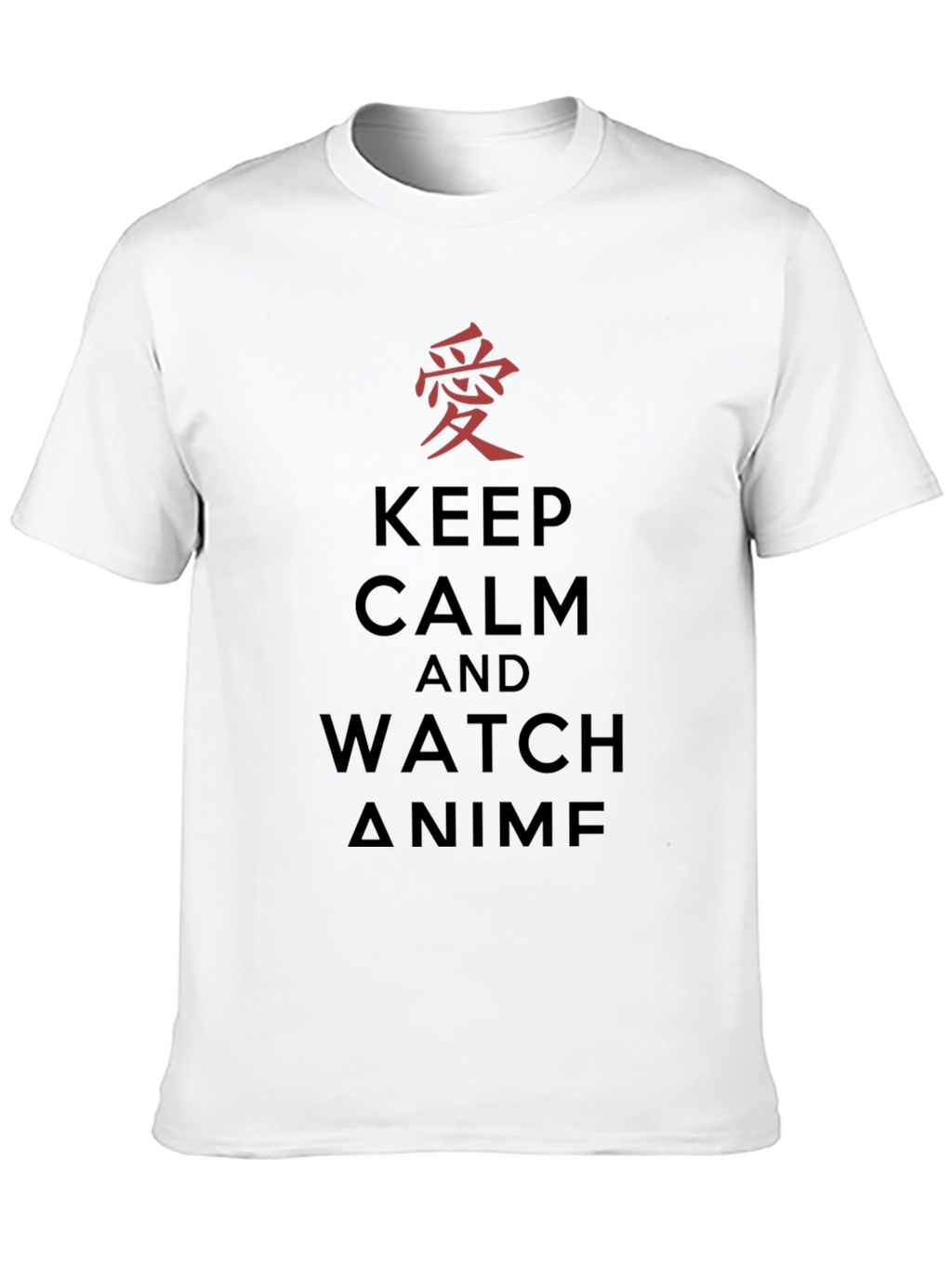 Keep Calm & Watch Anime T-Shirt - Black