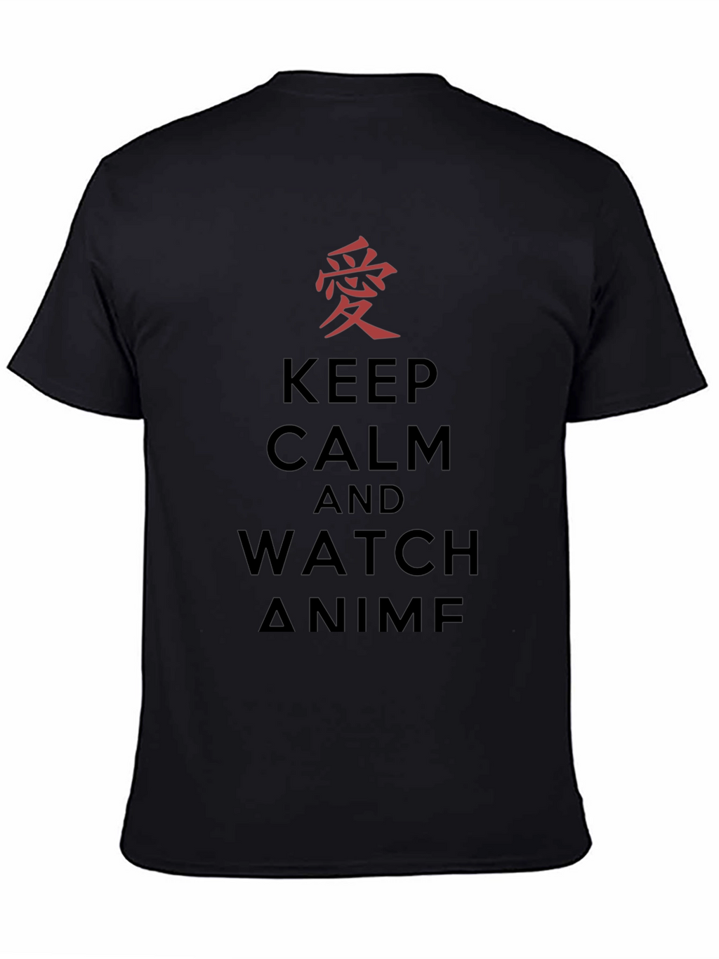 Keep Calm & Watch Anime T-Shirt - Black