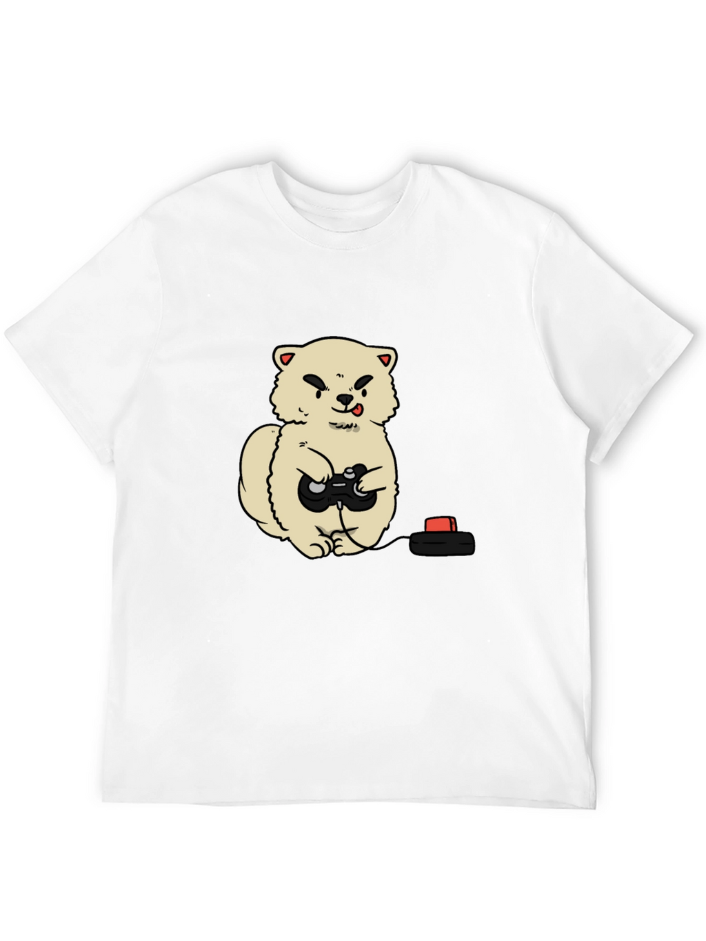 Gamer Dog Black T-Shirt