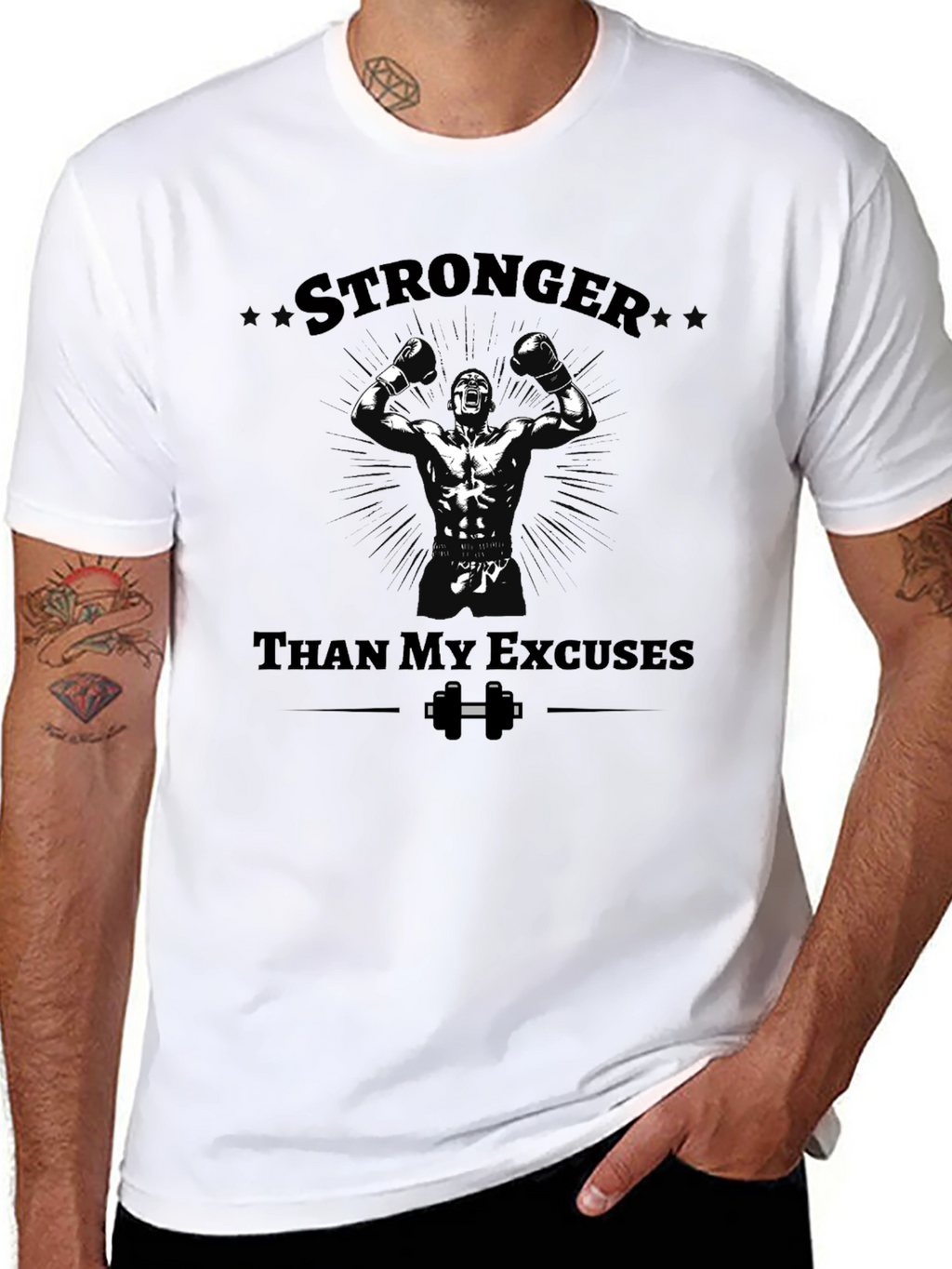 Stronger Than Excuses Graphic T-Shirt